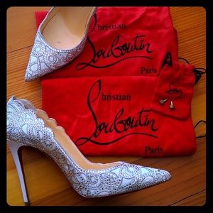 Christian Louboutin top vague Crystal heels
